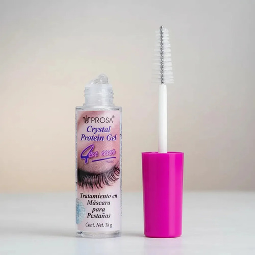 Mascara Rimel Crystal Protein Gel 4 En 1 Prosa Waterproof Color Transparente