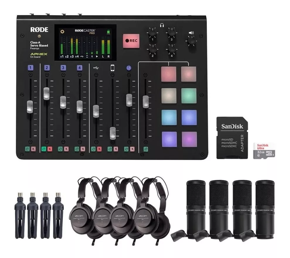  Rode Microphones Rodecaster Pro Integrated Podcast Producti