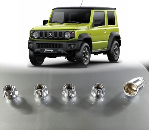 6 Birlos Seguridad Suzuki Jimny 2019-2020-2021 Acero Solido Foto 2