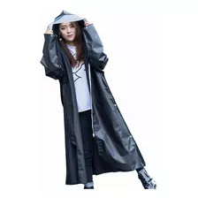 Mujer Con Capucha Lluvia Ponchos Eva Cremallera Impermeable