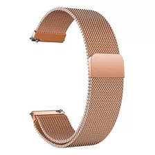 Pulseira Magnética Para Garmin Venu 3s 45mm, Xiaomi E500 Cor Rose Gold