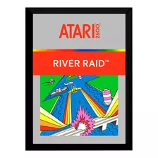 Quadro Decorativo Atari 2600 Capa River Raid A3 33 X 45 Cm