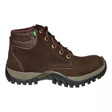 Bota Adventure Botina Coturno Tênis Couro Para Trabalho