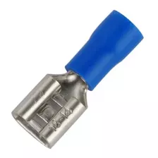 100-terminal Faston Fdd2-250 Azul Femea 1,5a 2,5mm