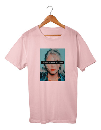 Camisa Camiseta  Billie Eilish Foto Cantora Pop Promoção Hoj