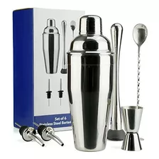 Arora Barware Set - 6 Piezas - Acero Inoxidable - Herramient