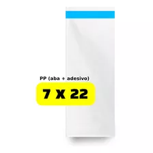 Saco Plastico Pp Brilho 7x22 - Adesivado 100 Und (c/ Nfe)