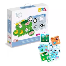 Jogo Infantil Bingo Animais Educativo Pedagógico Madeira Bab