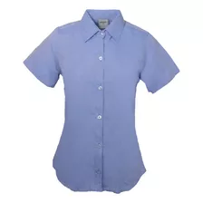 Blusa Para Dama Oxford Bonanza Manga Corta