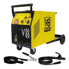 Maquina De Solda 205i Multiprocesso Com Tocha Mono 220v V8 Cor Amarelo