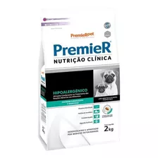 Alimento Premier Super Premium Nutrição Clínica Hipoalergénico E Filhote De Raça Pequena Sabor Mandioca Em Sacola De 2kg