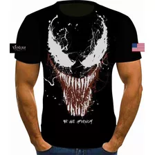 Camisa Camiseta Venom Heroi Serie Filme Fullprint Top