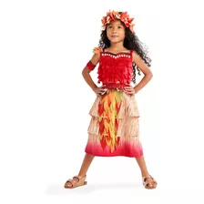 Fantasia Disney Store Moana Luxo Original Parque Completa