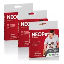 Antipulgas E Carrapatos Neo Pet Cães 10.1 A 20kg - 3 Un