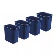 Acrimet Wastebasket 13qt (4  pack) (color Azul)