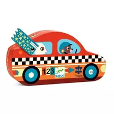 Puzzle Infantil Auto De Carreras Djeco 16 Piezas +3 Años