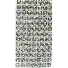 100 Piedras Cristal Octagonal Roseta Plata 14mm 2 Orificios