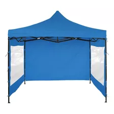 Gazebo Plegable Autoarmable Paredes 3x3 Impermeable Ct Color Azul