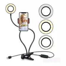 Ring Light De Mesa Luminária Youtuber Maquiagem Promoção 