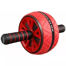Alfombra Abdominal Exercise Wheel Ab Wheel, Color Rojo/negro