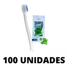 Kit Escova E Creme Dental Sache 3g Natury's Com 100 Un