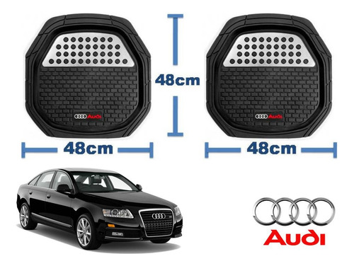 Tapetes 3d Logo Audi + Cubre Volante A6 2004 A 2009 2010 Foto 5