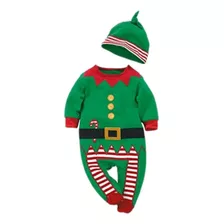 Ropa De Navidad Enterito Santa Duende Bebé 100% Algodón 