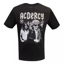 Camiseta Cavalera Masculina Estampada Indie Acdercy Preta