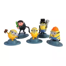 5 Bonecos Gru Minions Meu Malvado Favorito Miniatura Mattel