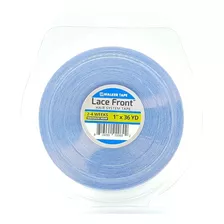 Fita Rolo Adesivo Lace Front Azul 36 Metros X 2,5cm