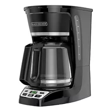 Black + Decker Cafetera Programable De 12 Tazas *, Negra, Cm