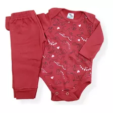 Conjunto Body Bebê Manga Longa Com Calça Dinossauros -kappes