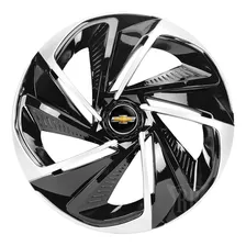 Calota Esportiva Aro 14 Nitro Black Silver Chevrolet Elitte