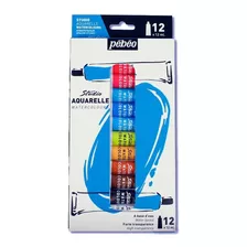 Estuche Para Pintura De Acuarela Con 12 Colores, 12 Ml Pébéo 668900