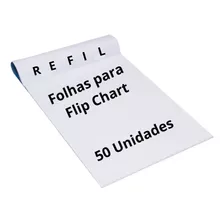 Bloco Refil Folha Cavalete Flip Chart Apresentação Trabalho