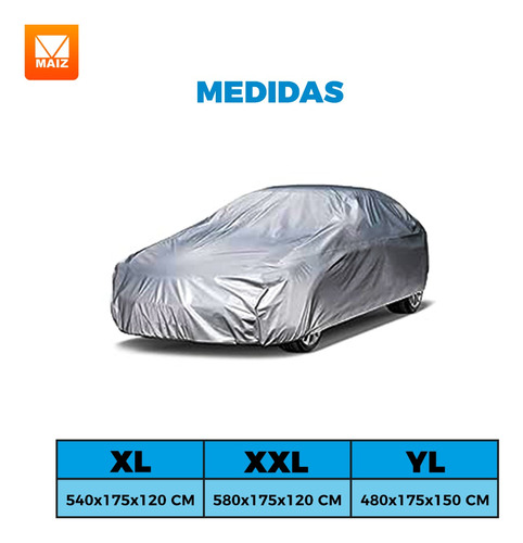 Cubierta Funda Auto Camioneta Protector Impermeable Yl Foto 2