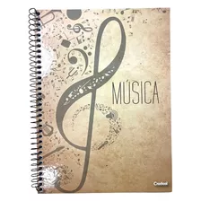 Caderno De Música 96 Folhas Universitário Capa Dura &color