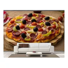 Adesivo De Parede Rodízio Pizza Gourmet 3d 12m² Al141