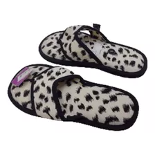 Pantufla Chinela Mujer Tipo Ojota Mora Z152