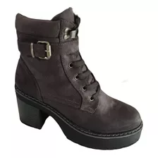 Botin De Mujer, Color Gris