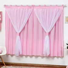 Cortina P/ Quarto De Menino Ou Menina Infantil 2 Mts Em Voal