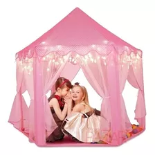 Toca Barraca Infantil Cabana Tenda Princesas Com Luzes Led