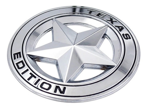Emblema Texas Edition Pickup Chevrolet Cromo Foto 2