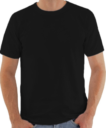 5 Camiseta Para Sublimação Camisa Preta Blusa Atacado