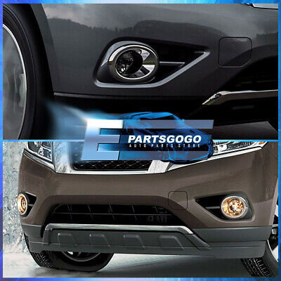 For 13-16 Nissan Pathfinder Bumper Smoked Fog Lights Lam Aac Foto 2