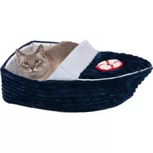 Furhaven Cama Para Gatos Suave Y Acogedora, Juguete Con Hier