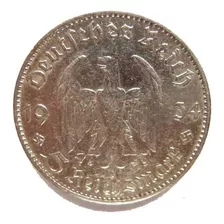 Alemania Pre Guerra 5 Reichsmark Grande De Plata Vea Fotos.-