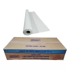 Bobina Lencol Rolo Branco Papel Proteção Maca 70x50 Metros