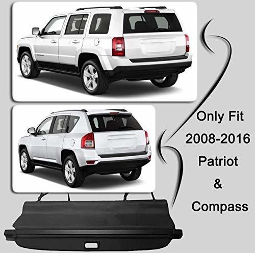Tapetes - Cargo Cover For 2008-2016 Jeep Patriot/compass Bla Foto 2