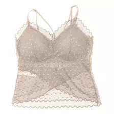 Lili Pink Bralette Individual Encaje Largo Em109-004 Top Cop